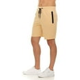thumbnail image 4 of PURE CHAMP Mens 3 Pk French Terry Cotton Casual Gym Shorts for Men Athletic Workout Training Sweat Shorts with Zipper Pocket, 4 of 7
