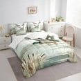 thumbnail image 3 of Feelyou Cartoon Duck Bedding Comforter Set 7pcs, Western Nature Scenery King Bedding Sets, 3 of 8