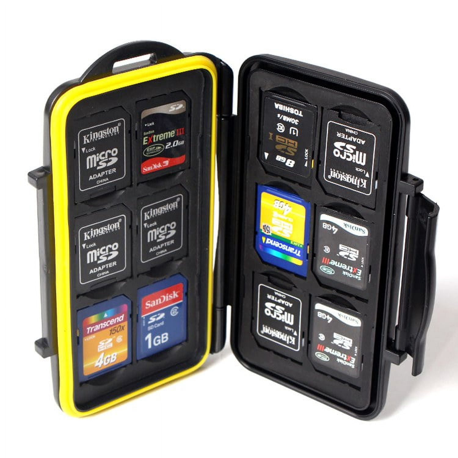 MC-CF/SD/MSD8 Rugged Water-resistant Memory Card Case,4Pcs