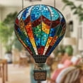 thumbnail image 3 of Hot Balloon Lantern with Flickering Flame Light,Outdoor Hanging Lights Waterproof,2D Flat Acrylic Lantern for Garden Yard Farmhouse Patio Pathway Decoration, 3 of 8