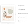 thumbnail image 2 of Haus and Hues Boho Prints Mid Century Wall Art - Modern Prints Wall Art & Minimalist Poster Neutral Wall Art Boho Art Prints Beige Neutral Colors Shapes and Small Branch (Unframed, 16x20), 2 of 6