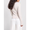 thumbnail image 3 of SUNSIOM T-Shirt à Manches Longues Ajusté pour Femmes Col Rond Décontracté Mode Urbaine Printemps, 3 of 6