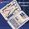 thumbnail image 2 of Professional Manicure Set 7-18 PCS Stainless Steel Nail Clipper Set Thick And Hard Nail Trimmer For Woman And Man Portable Set, 2 of 7