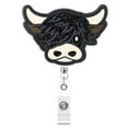 thumbnail image 5 of Acrylic Glitter Cow Badge Holder Cow Head ID Badge Clip Retractable Badge Reel for Doctor Nurse, 5 of 8