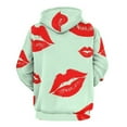thumbnail image 3 of Red Lips Pattern Men's Women New Sweatshirt Hoodie Men's Plus Size Sweatshirt Hooded Sweatshirt 3d Printed Street Men's Cloth, 3 of 6