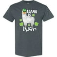 thumbnail image 3 of Inktastic St. Patrick's Day Llama Be Irish with Green Shamrocks T-Shirt, 3 of 5