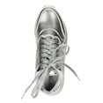 thumbnail image 4 of New Women Misbehave Saya-1 Metallic Leatherette Perforated Glitter Sole Sneaker, 4 of 5