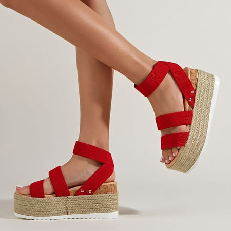 

eczipvz Shoes for Women Womens Sandals Flats Shoes for Women Summer Bohemian Beaded T-Strap Elastic Ankle Strap Slip On Gladiator Sandal