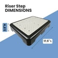 thumbnail image 5 of Riser Step Stool  - 3 1/2"H Safety Half Step Platform - Indoor/Outdoor, 5 of 9