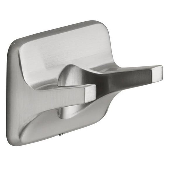 Oak Brook 4003580 Double Robe Hook, Brushed Nickel