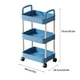 thumbnail image 3 of Zapatero de 3 niveles con ruedas para armario, organizador multiusos de plástico para cocina, sala de estar, oficina y baño., 3 of 9