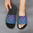 thumbnail image 6 of GZHJMY Stylish Slides for Women Men, Blue Leopard Print Soft Flexible Slip-on Sandals Slippers, 6 of 7
