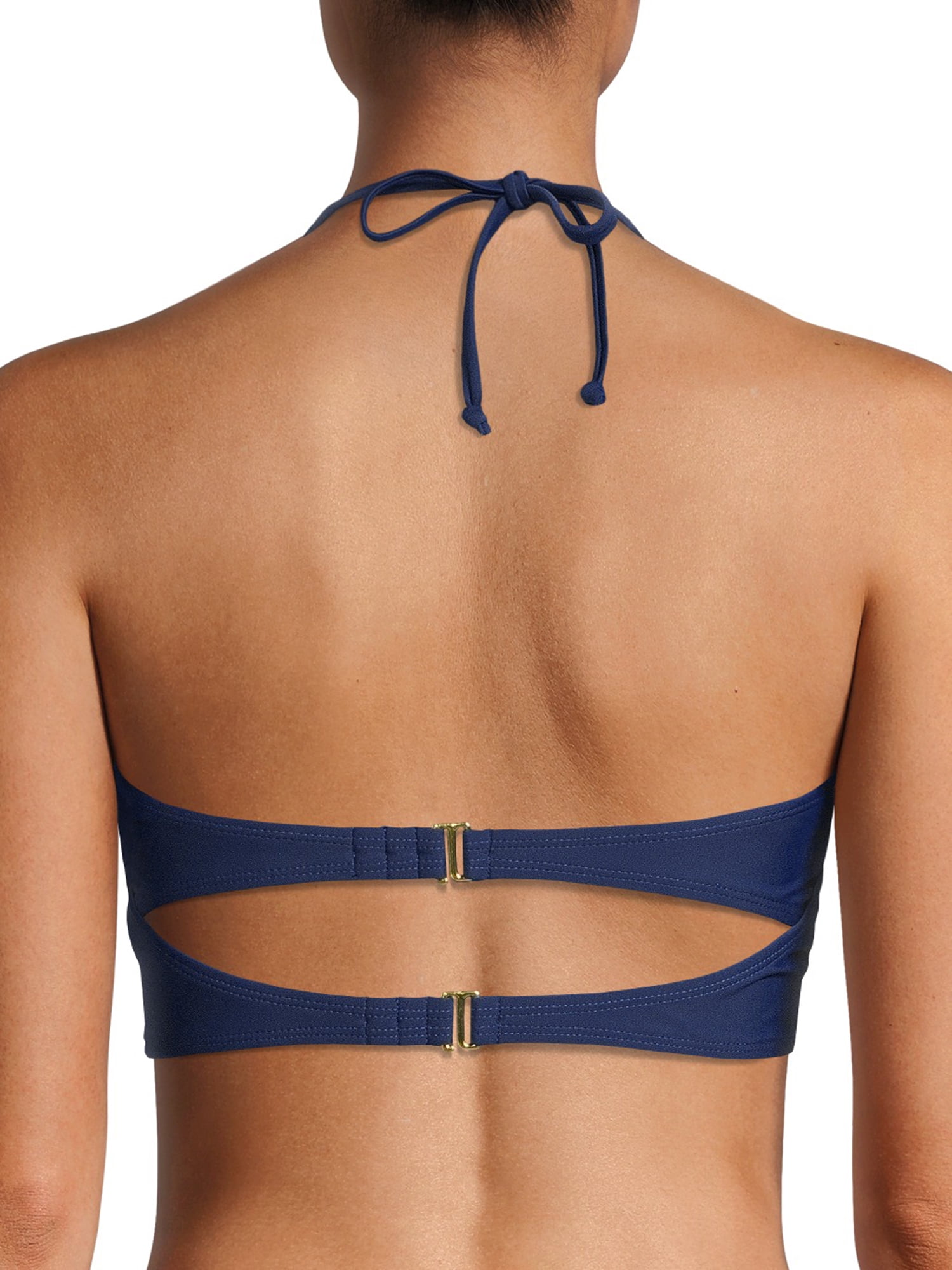 Cyn & Luca Juniors’ Colorblocked Bandeau Brynn Swimsuit Top