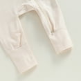 thumbnail image 6 of Okbabeha Newborn Zipper Romper Unisex Baby Girl Boy Long Sleeve Crewneck Zip Up Onesie Jumpsuit Onepiece Playsuit Fall Clothes, 6 of 7