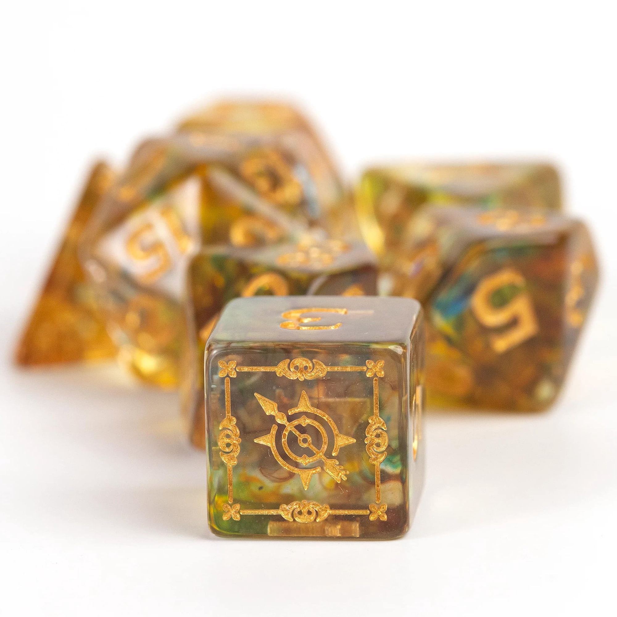 Dungeons & Dragons: D&D Adventure Dice: Ranger - Green Multi - 16pc RPG Die Set, Class Symbols, Roleplaying Game Accessory, Sirius Dice, Licensed