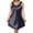 Black#15038mm, variant on AHMOMEI Women Plus Size Satin Sleeveless Slip Dress With Floral Strap A Line Nightgown Loungewear Pink XXL