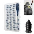 thumbnail image 2 of Tire Repair Nails Kit with 2 Size Options, 2025 New Vacuum Tire Repair Rubber Plugs, Screw-In Fast Fix for Car Motorcycle Truck, Portable Storage Box, One Screwdriver, 50 Tire Repair Plugs, 2 of 8