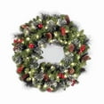 thumbnail image 2 of 20-60cm LED Christmas Pinecone Wreath with Red Berries Artificial Xmas Wreath New Year Party DIY Decoration Add Christmas Vibe, 2 of 7