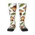 thumbnail image 1 of Balery Monkeys Swinging from Palms Calcetines novedosos Calcetines deportivos Calcetines hasta la rodilla Calcetines de algodón Calcetines originales y geniales, 1 of 6