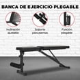 thumbnail image 3 of Banco de Abdominales Plegable X-RUSH Negro Diseño Compacto y Ajustable, 3 of 9