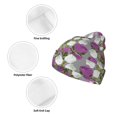 thumbnail image 3 of Lsque Rose Flowers Pattern Knitted Beanie, Unisex Winter Hat, Knit Hat Winter Beanies Thick Fisherman Beanies Cuffed Plain Skull Caps, 3 of 6