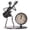 G, variant on TIELUTT Stainless Steel Small Desk Clock Retro Personality Clock Christmas Decorations Elegant Girls Ornament Ornament Pretty Christmas Trees Decorations Christmas Ornament Glass