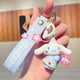 thumbnail image 2 of Kawaii Sanrio llavero lindo dibujos animados Hello Kitty Cinnamoroll Kuromi muñeca colgante mochila decoración coche llavero joyería regalos xuanjing  unisex, 2 of 2