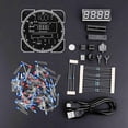 thumbnail image 3 of Kit De Reloj De Tubo Digital LED, Rotación De Control De Luz, Pantalla De Temperatura, Reloj Despertador, Diseño Enchufable, Arte Para La Escuela De, 3 of 7