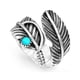 thumbnail image 1 of Xiao Hua Anillo de compromiso de moda personalizado con diseño creativo retro, plata, 1 of 5