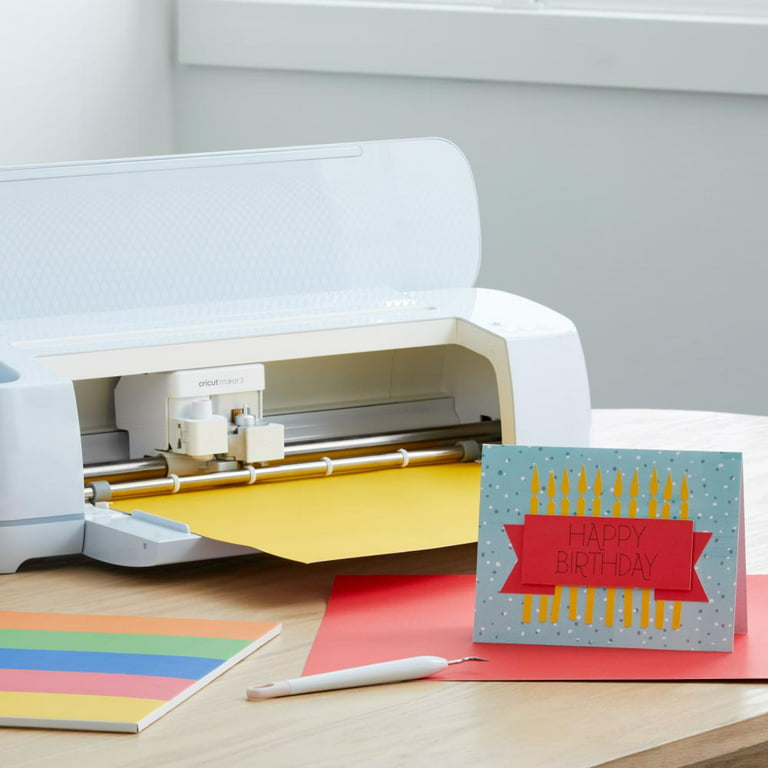 Cricut Maker 3 Smart Machine- DIY Value Shimmer Vinyl, Glitter HTV,  Transfer Tape Bundle