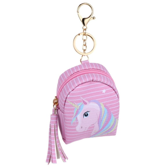 LULULION 1pc Cute Wallet Storage Bag PU Coin Storage Daily Use for Earphone Cable in Pink