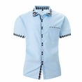 thumbnail image 1 of Camisas de Manga Larga para Hombres Moda Ocio Botón Bolsillo Flip Collar Red, Tela Suave Transpirable para Invierno Casual, 1 of 8