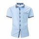 thumbnail image 1 of Camisas de Manga Larga para Hombres Moda Ocio Botón Bolsillo Flip Collar Red, Tela Suave Transpirable para Invierno Casual, 1 of 8