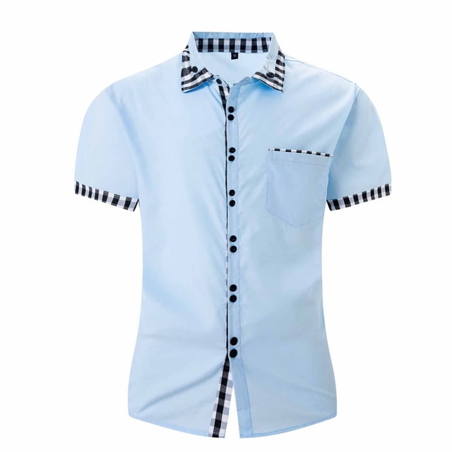 Camisas de Manga Larga para Hombres Moda Ocio Botón Bolsillo Flip Collar Red, Tela Suave Transpirable para Invierno Casual