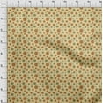 thumbnail image 4 of oneOone Polyester Spandex Yellow Fabric Floral Retro Sewing Craft Projects Fabric Prints By Yard 56 Inch Wide, 4 of 5