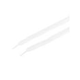 thumbnail image 2 of INSPIRE CHIC Lace Ruffled Shoe Laces Ribbon Pleated Trim Elastic Shoe Strings for Sneakers 2 Pairs Narrow White 120cm/47.2", 2 of 5