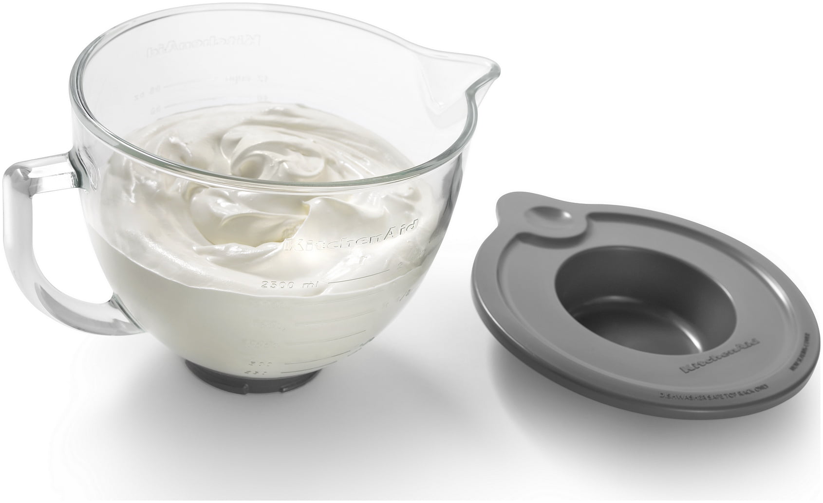 KitchenAid 5 Quart Tilt-Head Glass Bowl with Measurement Markings -  KSM5NLGB 