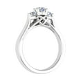 thumbnail image 2 of 1/2 Carat 3-Stone Diamond Engagement Ring in 10K White Gold (Ring Size 7.5), 2 of 6