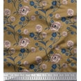 thumbnail image 2 of Soimoi Rayon Fabric Leaves & Rose Floral Fabric Prints By Yard 56 Inch Wide, 2 of 3