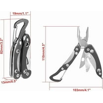 YiJuHui 2pcs Multitool with Safety Locking, Professional Stainless Steel Multitool Pliers Pocket Knife, Bottle Opener, Screwdriver with Nylon Sheath ，Apply to Survival,Camping, Hunting and Hiking