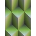 thumbnail image 1 of Ahgly Company Indoor Rectangle Patterned Yellow Green Novelty Area Rugs, 4' x 6', 1 of 6