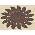 thumbnail image 1 of Ahgly Company Machine Washable Indoor Rectangle Transitional Sepia Brown Area Rugs, 6' x 9', 1 of 7