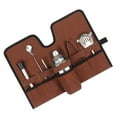 thumbnail image 3 of Bartender Kit Bag, Canvas Folding Roll Strap Cocktail Set Carry Bag Portable Professional Bar Kit Bag for Bar Bartending, Parties, Camping Trips, 3 of 7