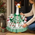 thumbnail image 4 of 23 Inch Christmas Porch Goose Outfits Christmas Decor Lawn Goose Statue Holiday Clothing For Yard Lawn Outdoor Christmas Decorations, 4 of 5
