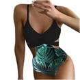 thumbnail image 4 of Lenago Fashi Womens Swimsuits Hollow Out Printing Sexy e Piece Swimsuits Cross Bikini Swimsui Set Swimsuit, 4 of 9