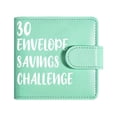 thumbnail image 1 of Portable 30 Envelope Challenge Binder Fashion Practical Savings Book Large Capacity Reusable Pu Cash Deposit Book Save Money, 1 of 8