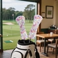 thumbnail image 3 of Uorisanigo Golf Club Head Covers Set 3 Pack, Funny Golf Club Cover Abrasion-Resistant Protection for Clubs Headcover, Hibiscu Golfball Print Driver Fairway Wood Hybrid Head Covers, 3 of 7