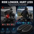 thumbnail image 2 of Motorcycle Seat Cushion, 3D Honeycomb Gel Motor Seat Pad for Long Rides, Ergonomic Shock Absorption TPE Rider Cushion, Universal Non-Slip Breathable Cruiser Touring Seat Cover, 2 of 7