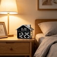 thumbnail image 4 of shyuyusa LED House-shaped Alarm Clock, Multifunctional Timing Night Light Clock, Creative Desktop Ornament for Bedroom, Study & Children’s Room, 4 of 6