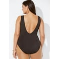 thumbnail image 2 of Swimsuits for All Women's Surplice One Piece Swimsuit, 2 of 3